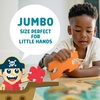 image:imageChuckle amp Roar Dinosaur Jumbo Floor Puzzle  50 Piece 24 x 36 in Ages 46  GlowintheDark Kids Puzzle  EasyGrip Jumbo Pieces  ScreenFree PlayTreasure Hunt