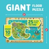 image:imageChuckle amp Roar Dinosaur Jumbo Floor Puzzle  50 Piece 24 x 36 in Ages 46  GlowintheDark Kids Puzzle  EasyGrip Jumbo Pieces  ScreenFree PlayTreasure Hunt