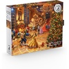 image:imageBuffalo Games  Disney  Thomas Kinkade  Beauty and The Beast Christmas Celebration  1000 Piece Silver Select Jigsaw Puzzle Holiday Puzzles for Adults  Winter Artwork Festive Fun