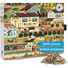 image:imageBuffalo Games Silver Select Charles Wysocki Amish Country 2000 Piece Jigsaw Puzzle for Adults  Premium Giftable Puzzle with Foil Accents amp Reference Poster