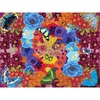 image:imageCeaco  Kaleidoscope Butterflies  300 Oversized Piece Jigsaw Puzzle by Ann Jasperson  Floral and Butterfly Puzzle for Adults with Bonus Poster  24 x 18