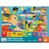 image:imageChuckle amp Roar Dinosaur Jumbo Floor Puzzle  50 Piece 24 x 36 in Ages 46  GlowintheDark Kids Puzzle  EasyGrip Jumbo Pieces  ScreenFree PlayOcean Seek and Find