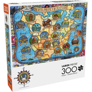 image:imageBuffalo Games  Adventure Destination  Cryptids of North America  300 Large Piece Jigsaw Puzzle for Adults  Challenging Puzzle Perfect for Game Nights  PrecisionCut Pieces Beautiful Artwork