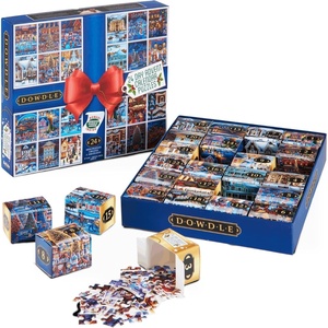 image:imageBuffalo Games  Dowdle  24 Days of Christmas Advent Calendar Puzzles  24 Mini Puzzles to UNbox  1000 Total Pieces