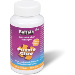 image:imageBuffalo Games  Jigsaw Puzzle Glue  Adhesive Paste for Jigsaw Puzzles  Applicator Cap  Saver for Finished Puzzles of Any Size