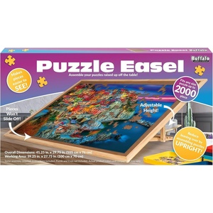 image:imageBuffalo Games  Puzzle Easel  Assemble Your Puzzles Raised Up Off The Table  Adjustable Angle  Fits Any Size Puzzle Up to 2000 Piece