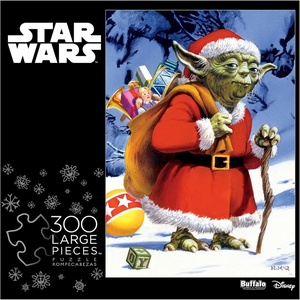 image:imageBuffalo Games Star Wars Holiday Yoda Jigsaw Puzzle  300 Pieces 2125 x 15 in Includes Poster  HighResolution Artwork  Star Wars Puzzle  Large Pieces for Easy Handling