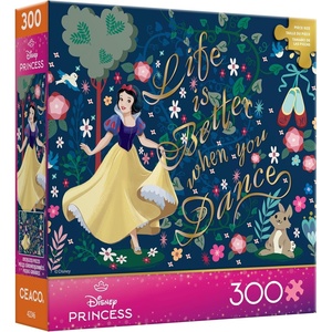 image:imageCEACO Life is Better When You Dance Jigsaw Puzzle  300 Pieces 2125 x 15 in  Challenging amp Relaxing 300Piece Puzzle  Whimsical Cartoon Artwork  for Game Nights Entertainment