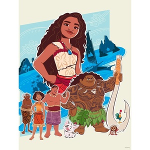 image:imageCeaco  Disney  Moana 2  Ocean Illustration  300 Oversized Piece Jigsaw Puzzle