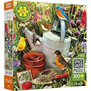 image:imageCeaco  Garden Birds  300 Piece Jigsaw Space Saver Puzzle  Puzzles for Smaller Spaces and Surfaces