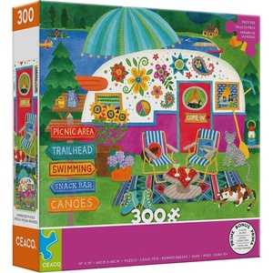 image:imageCeaco  Happy Camper  Lake Camper  Oversized 300 Piece Jigsaw Puzzle19 x 19