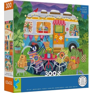 image:imageCeaco  Happy Camper  Mountain Camper  Oversized 300 Piece Jigsaw Puzzle 19 x 19