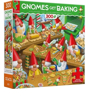 image:imageCeaco  Holiday  Gnomes Get Baking  300 Piece Jigsaw Puzzle