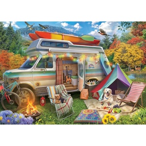 image:imageCeaco  Large Piece Jigsaw Puzzle  Eduard  Camper Holiday  Relaxing and Fun Activity for Adults