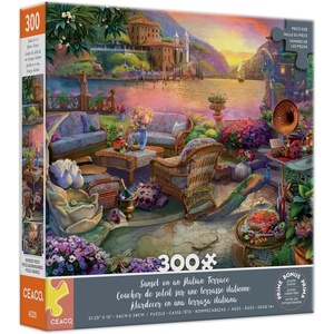 image:imageCeaco  Lilia  Sunset on an Italian Terrace  300 Piece Puzzle for Adults  Challenging and Perfect for Game Nights  Finished Size 2125 x 15