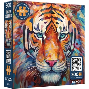 image:imageCeaco  Tiger Colors  300 Piece Jigsaw Space Saver Puzzle  Puzzles for Smaller Spaces and Surfaces