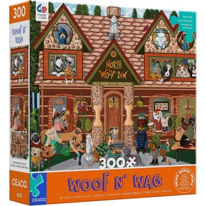 image:imageCeaco  Woof N Wag  North Woof Inn  300 Piece Jigsaw Puzzle