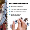 image:imageBuffalo Games  1000 Piece Jigsaw Puzzle Charles Wysocki Shops and Buggies Made in USA Premium Recycled Board Reference Diagram GiftableMulticolor
