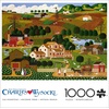 image:imageBuffalo Games  1000 Piece Jigsaw Puzzle Charles Wysocki Shops and Buggies Made in USA Premium Recycled Board Reference Diagram GiftableOld Homestead
