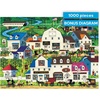 image:imageBuffalo Games  1000 Piece Jigsaw Puzzle Charles Wysocki Shops and Buggies Made in USA Premium Recycled Board Reference Diagram GiftableShops and Buggies