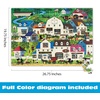 image:imageBuffalo Games  1000 Piece Jigsaw Puzzle Charles Wysocki Shops and Buggies Made in USA Premium Recycled Board Reference Diagram GiftableShops and Buggies