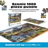 image:imageBuffalo Games  1000 Piece Jigsaw Puzzle Charles Wysocki Shops and Buggies Made in USA Premium Recycled Board Reference Diagram GiftableSunset Bay