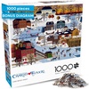 image:imageBuffalo Games  1000 Piece Jigsaw Puzzle Charles Wysocki Shops and Buggies Made in USA Premium Recycled Board Reference Diagram GiftableMulticolor