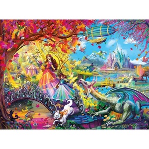 image:imageBuffalo Games  Flights of Fantasy  Autumn Castle Festival Glitter Edition  1000 Piece Jigsaw Puzzle