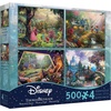 image:imageCeaco  4 in 1 Multipack  Thomas Kinkade  Disney Dreams Collection  Sleeping Beauty Mickey amp Minnie Mouse Snow White amp Seven Dwarfs and Cinderella  4 500 Pieces Jigsaw Puzzles