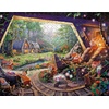 image:imageCeaco  4 in 1 Multipack  Thomas Kinkade  Disney Dreams Collection  Sleeping Beauty Mickey amp Minnie Mouse Snow White amp Seven Dwarfs and Cinderella  4 500 Pieces Jigsaw Puzzles