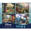 image:imageCeaco  4 in 1 Multipack  Thomas Kinkade  Disney Dreams Collection  Sleeping Beauty Mickey amp Minnie Mouse Snow White amp Seven Dwarfs and Cinderella  4 500 Pieces Jigsaw Puzzles