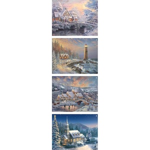 image:imageCeaco  4 in 1 Multipack  Thomas Kinkade  Holiday  4 500 Piece Jigsaw Puzzles