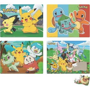 image:imagePokmon Play Time  4 Pack Tray Puzzles  Buffalo Games Jigsaw Puzzles for Kids Ages 4  12 24 36 and 48 PiecesPokemon