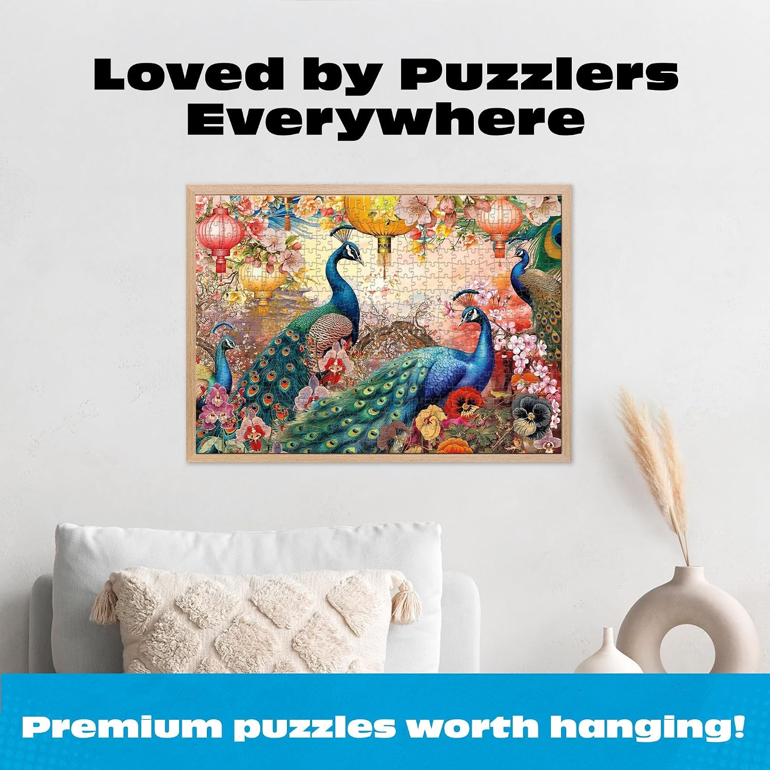 image:imageBuffalo Games  Gold  JENA DellaGrottaglia  Perfect Peacocks  500 Piece Jigsaw Puzzle for Adults  Challenging Puzzle Perfect for Game Nights
