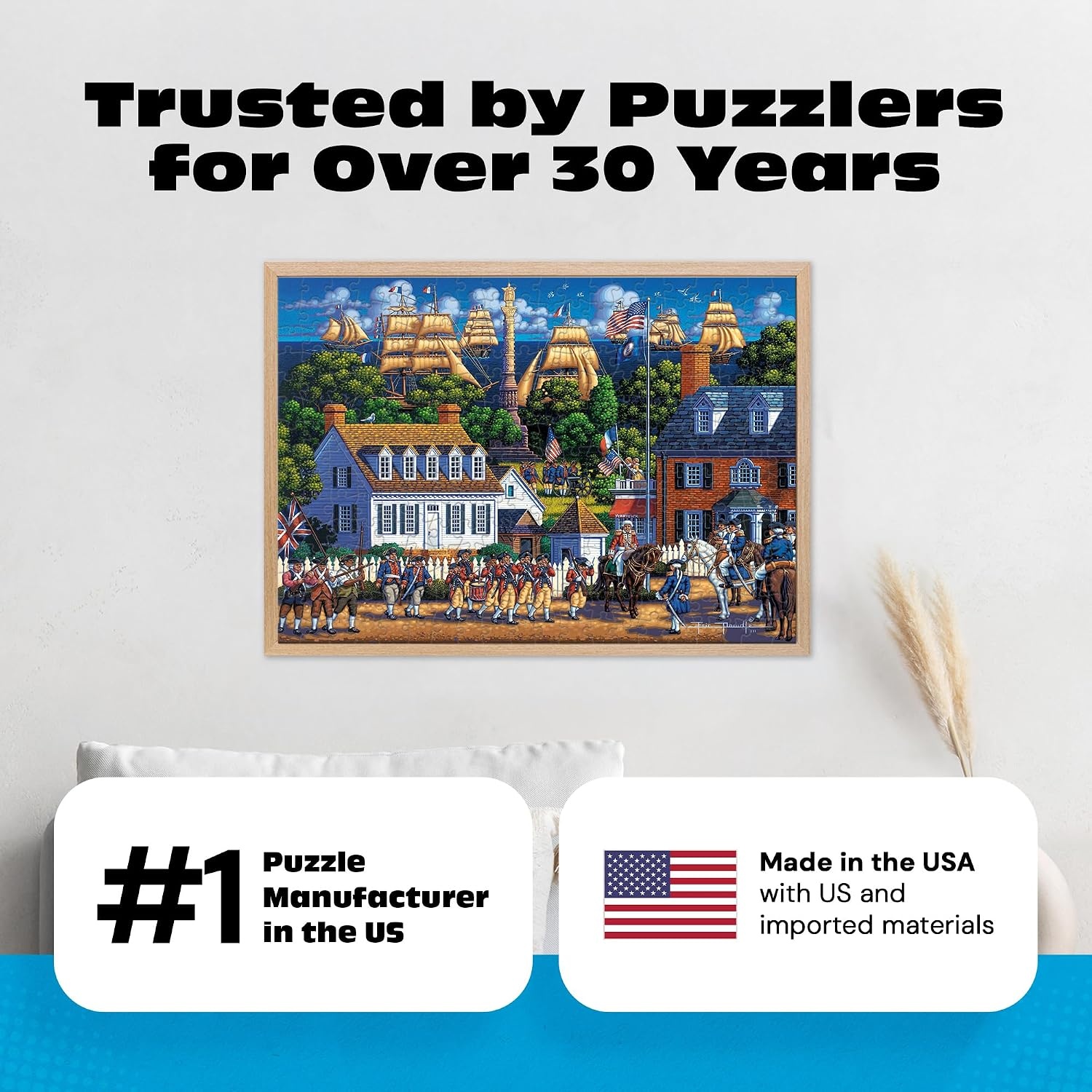 image:imageCeaco  Dowdle  Victory At Yorktown  300 Piece Jigsaw Puzzle Colorful Puzzles for Adults  PrecisionCut Pieces Beautiful Artwork and Hours of Relaxing Fun