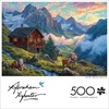 image:imageBuffalo  500 Piece Abraham Hunter Alpine Farm Jigsaw Puzzle Colorful Puzzle for Adults  PrecisionCut Pieces Beautiful Artwork and Hours of Relaxing Fun