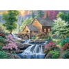 image:imageBuffalo  500 Piece Abraham Hunter Summertime Mill Jigsaw Puzzle Colorful Puzzle for Adults  PrecisionCut Pieces Beautiful Artwork and Hours of Relaxing Fun