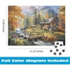 image:imageBuffalo Games  Abraham Hunter Cabin in the Highlands 500 Piece Jigsaw Puzzle Scenic Mountain Cabin Landscape
