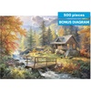 image:imageBuffalo Games  Abraham Hunter Cabin in the Highlands 500 Piece Jigsaw Puzzle Scenic Mountain Cabin Landscape