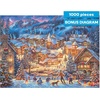 image:imageBuffalo Games  Chuck Pinson Twilight Winter Village 1000 Piece Jigsaw Puzzle for Adults Winter Scene Puzzle with Premium Blue Board amp Poster