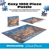 image:imageBuffalo Games  Chuck Pinson Twilight Winter Village 1000 Piece Jigsaw Puzzle for Adults Winter Scene Puzzle with Premium Blue Board amp Poster