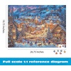 image:imageBuffalo Games  Chuck Pinson Twilight Winter Village 1000 Piece Jigsaw Puzzle for Adults Winter Scene Puzzle with Premium Blue Board amp Poster