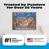 image:imageBuffalo Games  Chuck Pinson Twilight Winter Village 1000 Piece Jigsaw Puzzle for Adults Winter Scene Puzzle with Premium Blue Board amp Poster