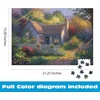 image:imageBuffalo Games  Thomas Kinkade Calla Lily Cottage Jigsaw Puzzle  500 Piece Premium Foil Puzzle for Adults