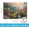 image:imageCeaco  Disney Mickey and Minnie Sweetheart Bridge 500 Piece Jigsaw Puzzle Thomas Kinkade Studios Artwork Silver Select Edition