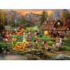 image:imageCeaco Thomas Kinkade Disney Silver Select Mickey and Minnie Rocky Mountain Round Up 1000 Piece Puzzle