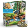 image:imageBuffalo Games  Disney Winnie the Pooh 500 Piece Jigsaw Puzzle Thomas Kinkade Studios Artwork Silver Select Edition
