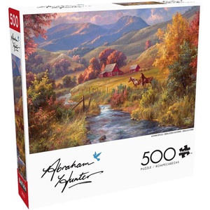 image:imageBuffalo  500 Piece Abraham Hunter Autumn Ripples Jigsaw Puzzle Colorful Puzzle for Adults  PrecisionCut Pieces Beautiful Artwork and Hours of Relaxing Fun