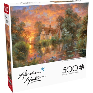 image:imageBuffalo Games  Abraham Hunter  Wetland Cottage  500 Piece Jigsaw Puzzle for Adults  Cozy Natural Landscape