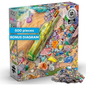 image:imageBuffalo Games  Beachcombers Bounty Aimee Stewart 500 Piece Foil Jigsaw Puzzle